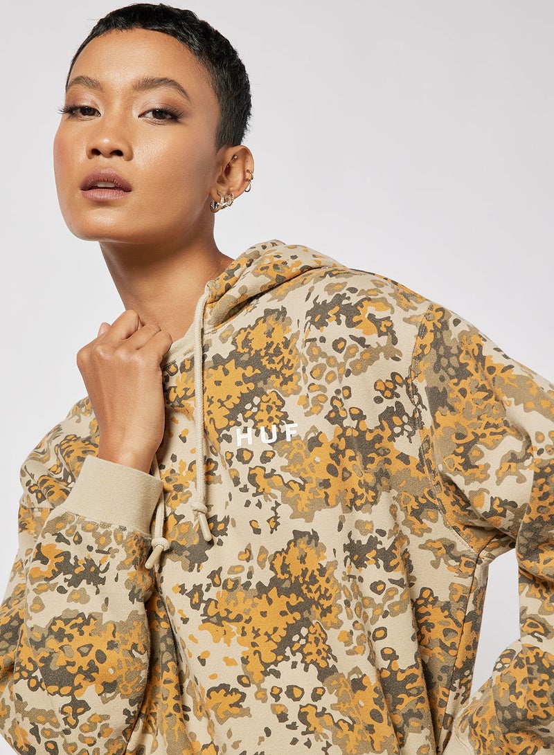 Contra Camo Print Hoodie