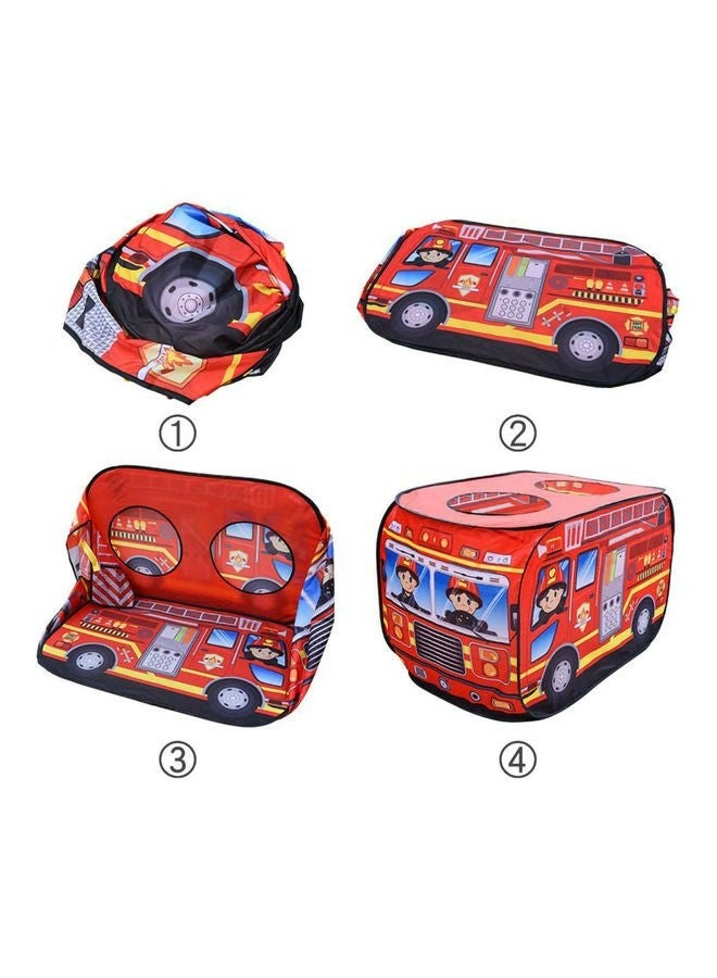 Fire Engine Bus Shaped Foldable Play Tent