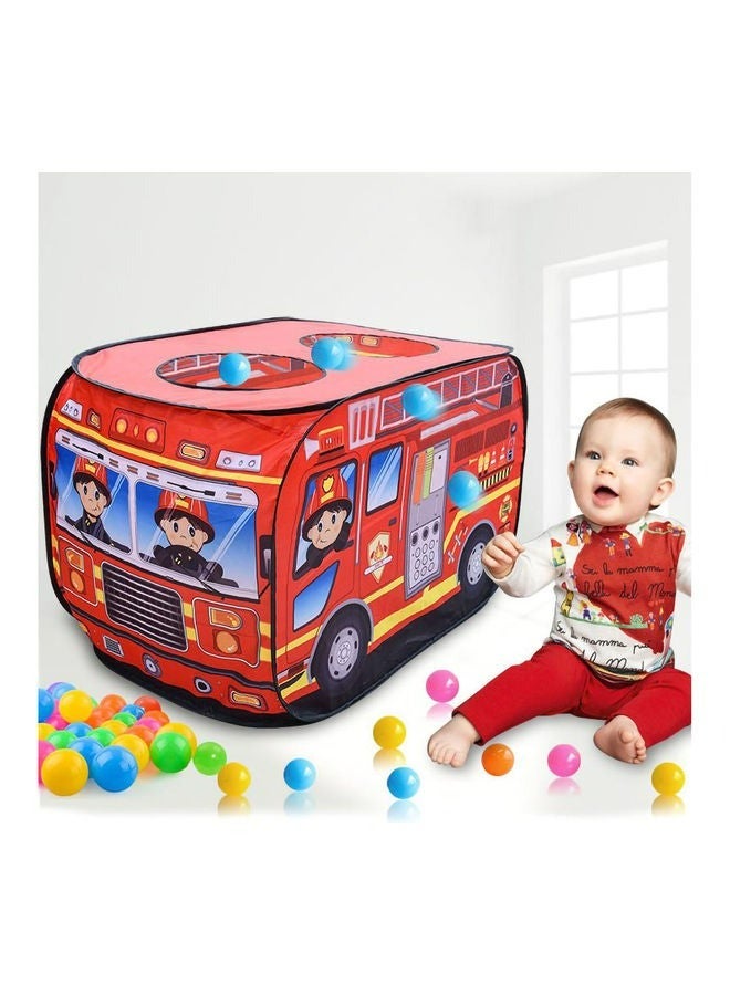 Fire Engine Bus Shaped Foldable Play Tent