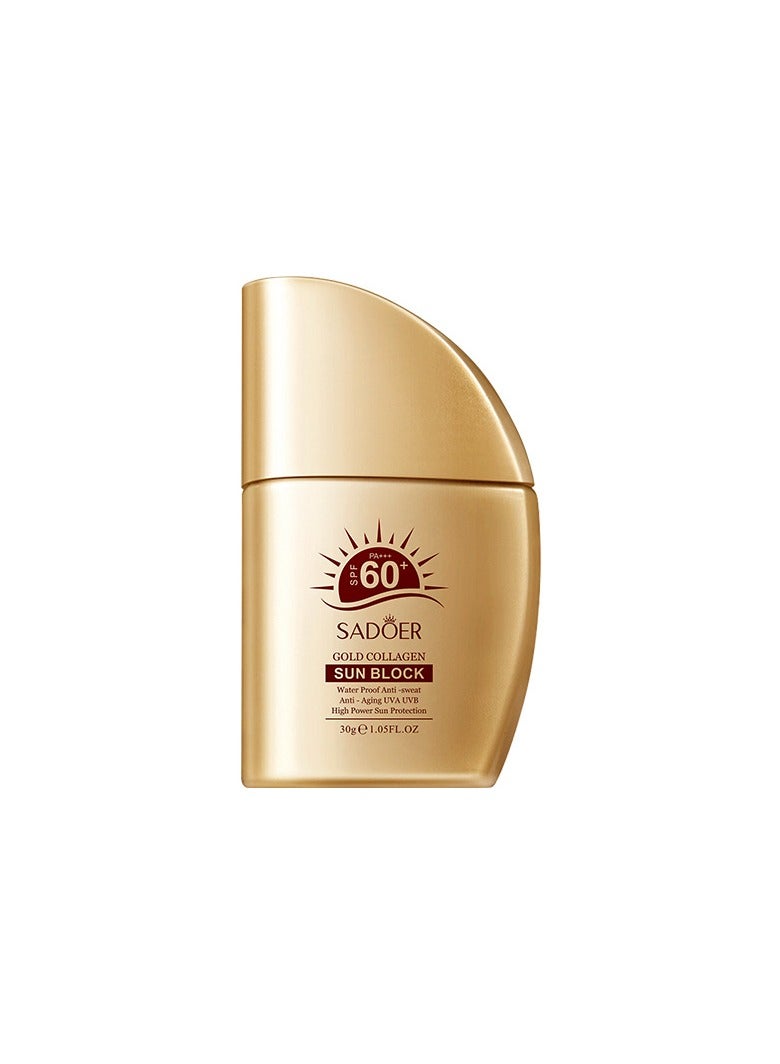 Gold Collagen Sunscreen UV Protection Non Greasy Isolation cream