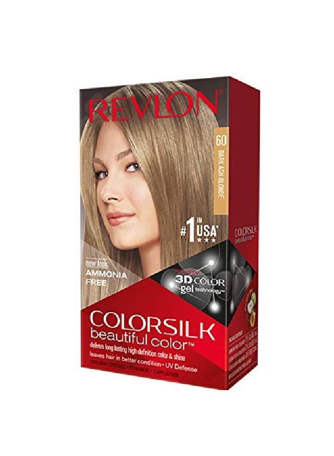 ColorSilk Hair Color 60 Dark Ash Blonde 1 ea (Pack of 3)