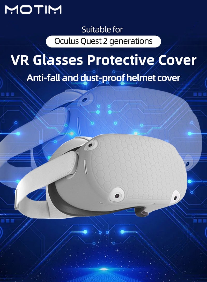 Oculus Quest 2 VR Shell, Front Face Silicone Protector Cover, Anti Drop Anti Dust Anti Shock, Not Affect Heat Dissipation Dust Cover