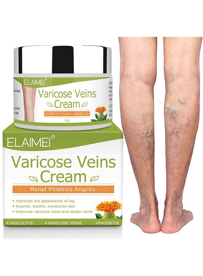 Varicose Veins Cream, Varicose Vein Soothing Leg Cream, Relief Phlebitis Vein Treatment Legs Spider Veins Improves The Appearance Of Leg Relieves Varicose Vein Discomfort Pain Strain
