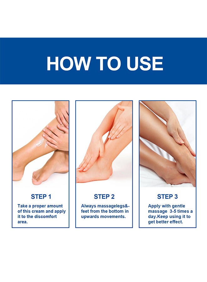Varicose Veins Cream, Relief Phlebitis Angiitis 100% Natural Ingredients Added Eliminate The Appearance Of Varicose Veins - Vein Inflammation Treatment For Men And Women 20G