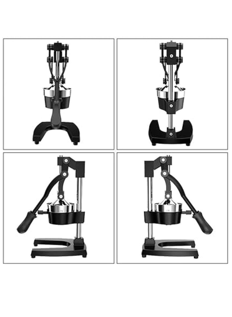 Commercial Citrus Juicer Manual Fruit Juicer and Orange Squeezer - Metal Hand Press Juice, Heavy Duty Orange Juicer Lemon Lime Squeezer Pomegranate - Premium Quality with Bonus Skimmer Spoon