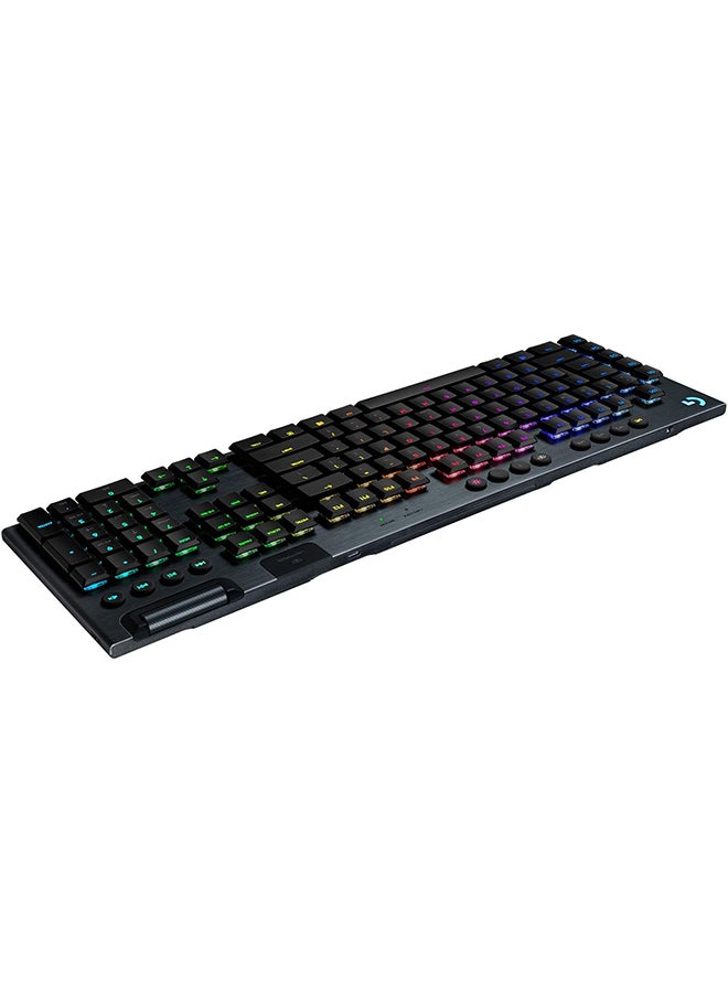 Logitech G Logitech G915 LIGHTSPEED RGB Mechanical Gaming Keyboard, Low Profile GL Clicky Key Switch, LIGHTSYNC RGB, Advanced LIGHTSPEED Wireless and Bluetooth Support - Clicky