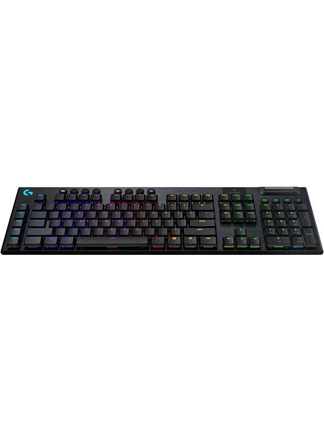 Logitech G Logitech G915 LIGHTSPEED RGB Mechanical Gaming Keyboard, Low Profile GL Clicky Key Switch, LIGHTSYNC RGB, Advanced LIGHTSPEED Wireless and Bluetooth Support - Clicky