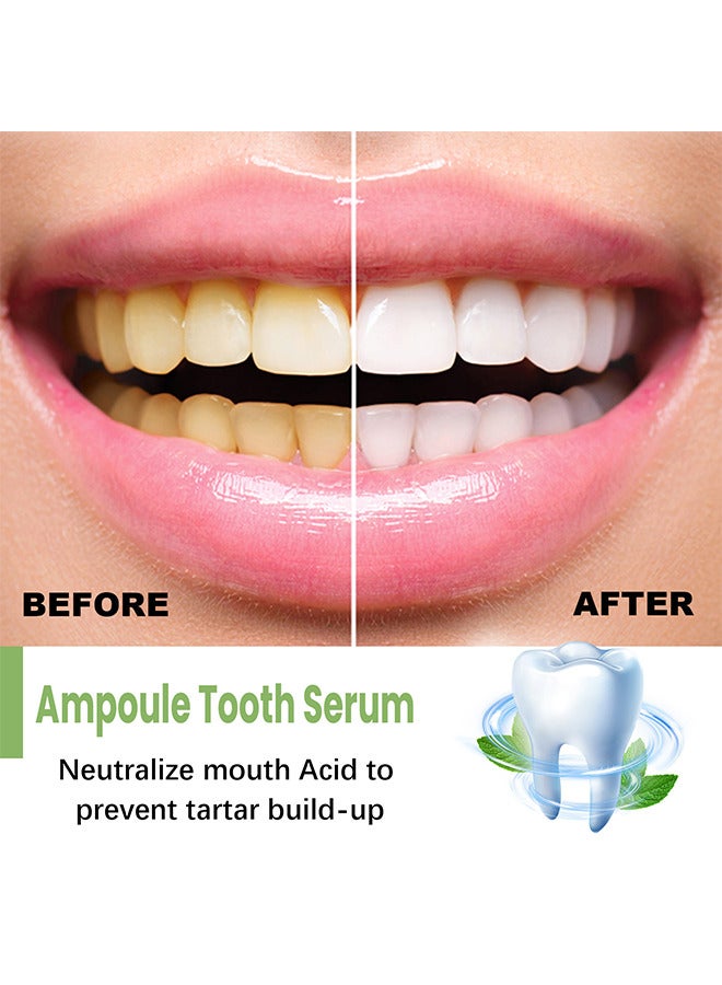 10 PCS Ampoule Tooth Serum - Ampoule Essence Toothpaste - Teeth Whitening Toothpaste Serum - 3V Fruit Acid Essence Dental Disposable Serum Solve All Oral Problems