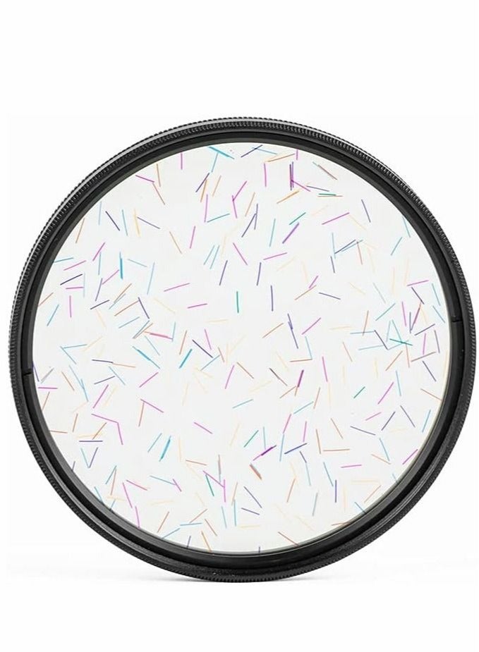 77MM Camera Len Filter, Special Film Effect Camera Len Filter Accessories, Colorful Starlight Effect,  Widescreen Film Polarizer Len Filter, for Professional Photography Lens (Colorful Starlight)