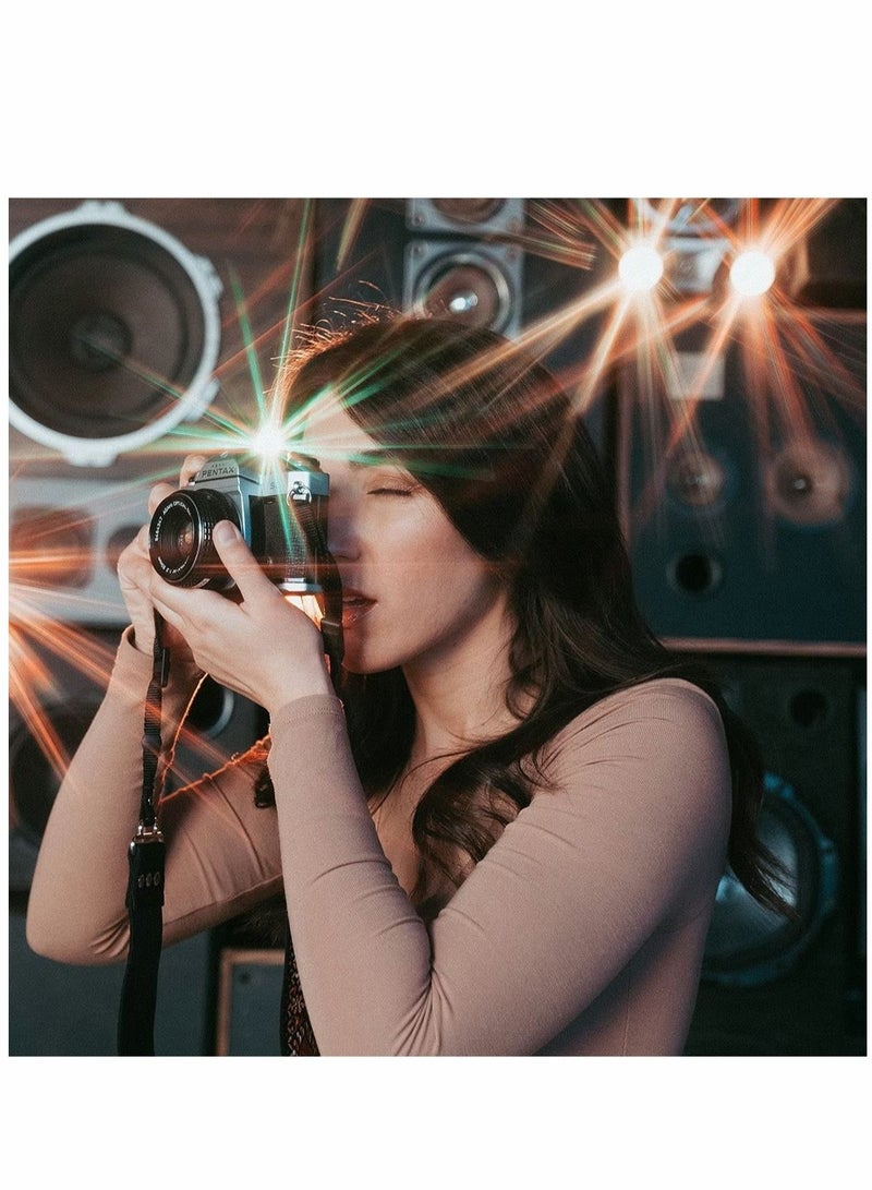 77MM Camera Len Filter, Special Film Effect Camera Len Filter Accessories, Colorful Starlight Effect,  Widescreen Film Polarizer Len Filter, for Professional Photography Lens (Colorful Starlight)