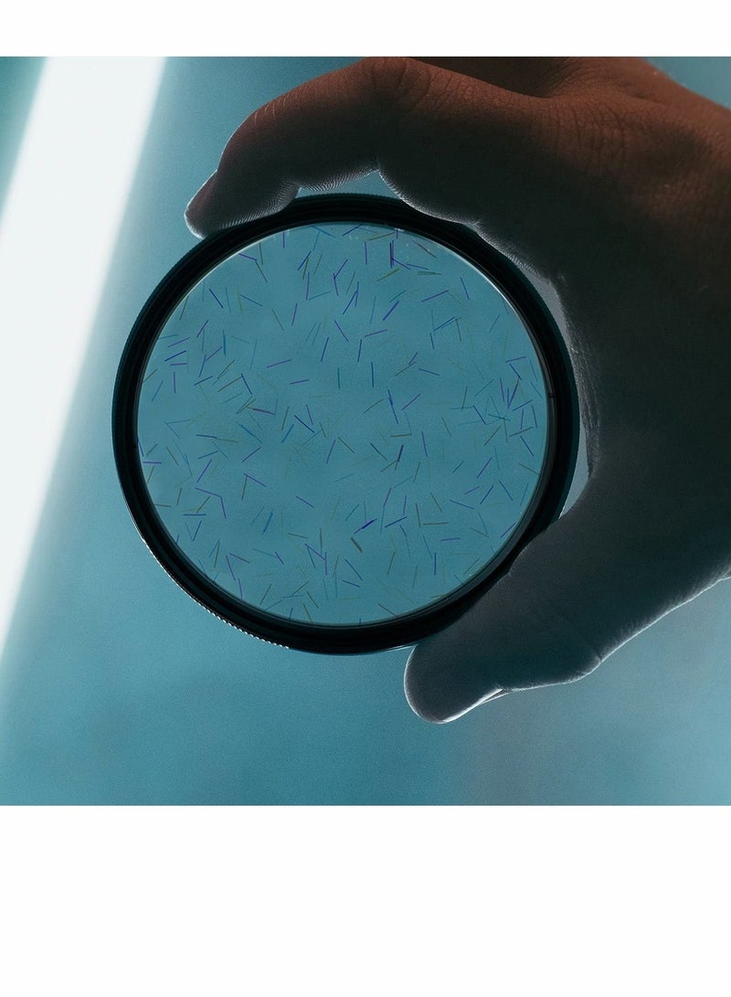 77MM Camera Len Filter, Special Film Effect Camera Len Filter Accessories, Colorful Starlight Effect,  Widescreen Film Polarizer Len Filter, for Professional Photography Lens (Colorful Starlight)