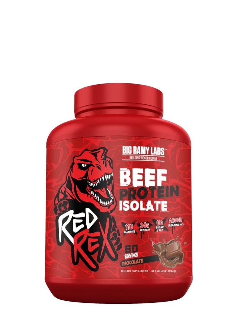 Red Rex Beef Protein Isolate, Chocolate, 4 LB