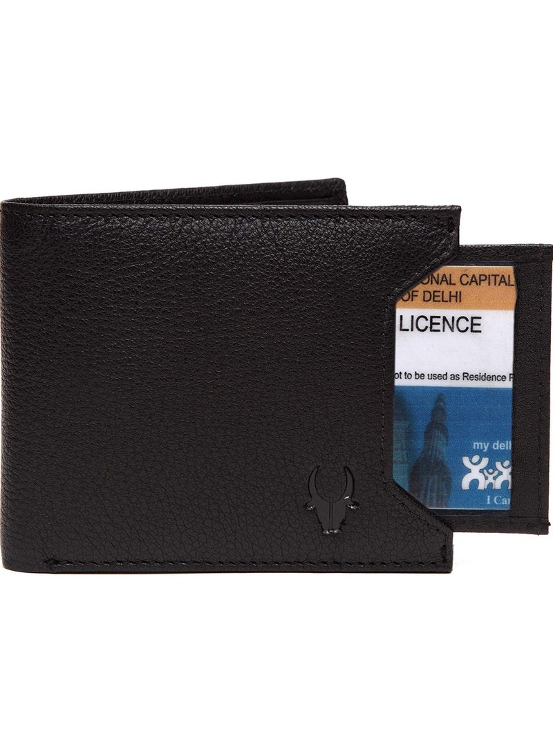 WildHorn Oliver Black Leather Wallet for Men