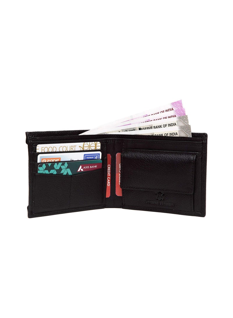 WildHorn Oliver Black Leather Wallet for Men