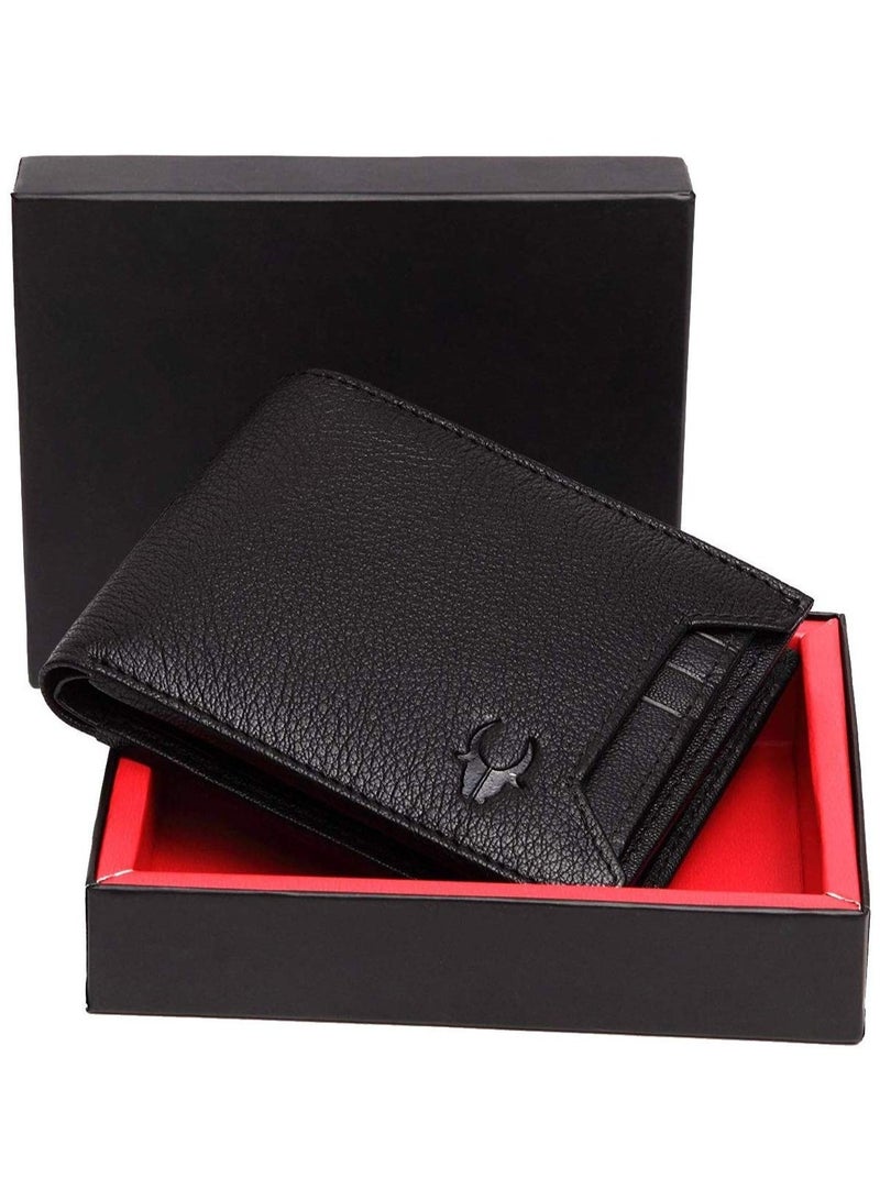 WildHorn Oliver Black Leather Wallet for Men