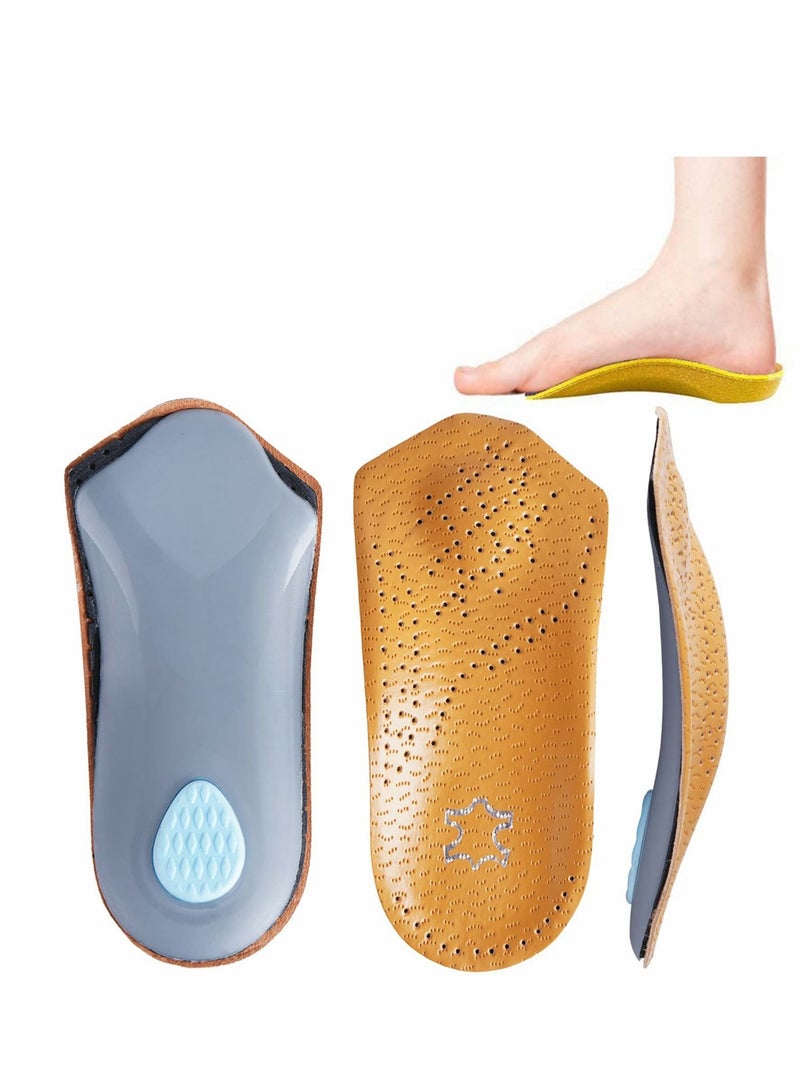 Plantar Fasciitis Arch Support Insoles with Metatarsal Pad Heel Cushion, 3/4 Length Shoe Inserts for Men and Women, Orthotic Inserts, Flat Feet Heel Spur Pain Relief Shoe Inserts