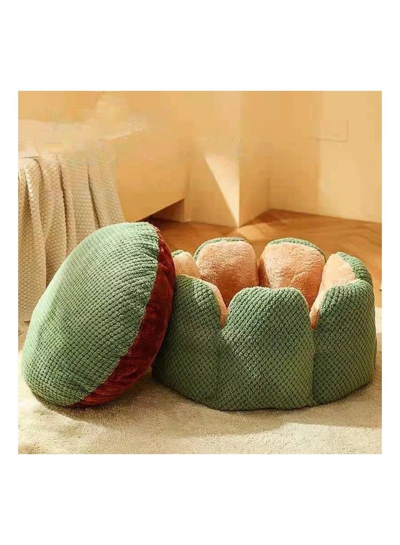Flower Bed For Small Dogs, Puppy, Cat, Kitten, Rabbit And Cat Anti-Slip Bed. Waterproof Bottom, Anti-Skid And Machine Washable Cooling Tent with Removable Cushion (40cm)