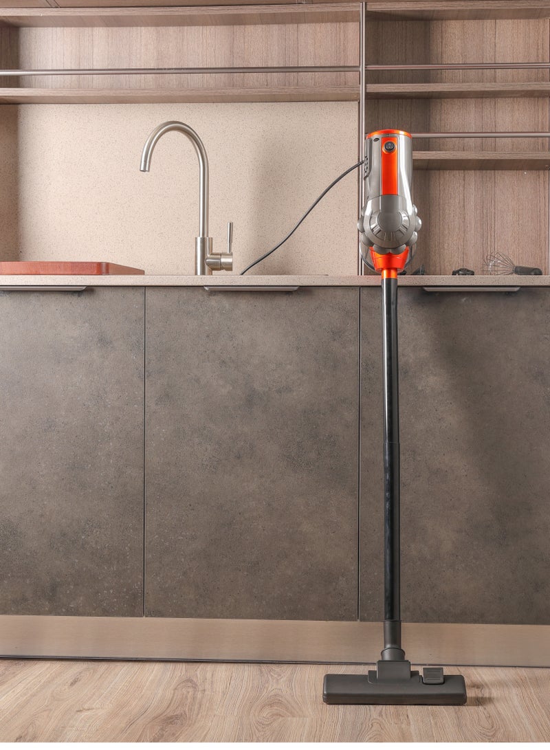 Vacuum Cleaner,5M Corded Stick Vacuum,18000pa High Suction,600W 1.5L Large Capacity for Home, Hard Floor, Carpet,Bed,Car,GHA-585,Black