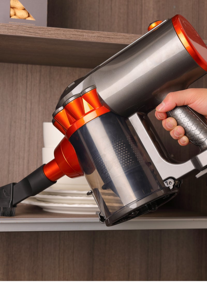 Vacuum Cleaner,5M Corded Stick Vacuum,18000pa High Suction,600W 1.5L Large Capacity for Home, Hard Floor, Carpet,Bed,Car,GHA-585,Black