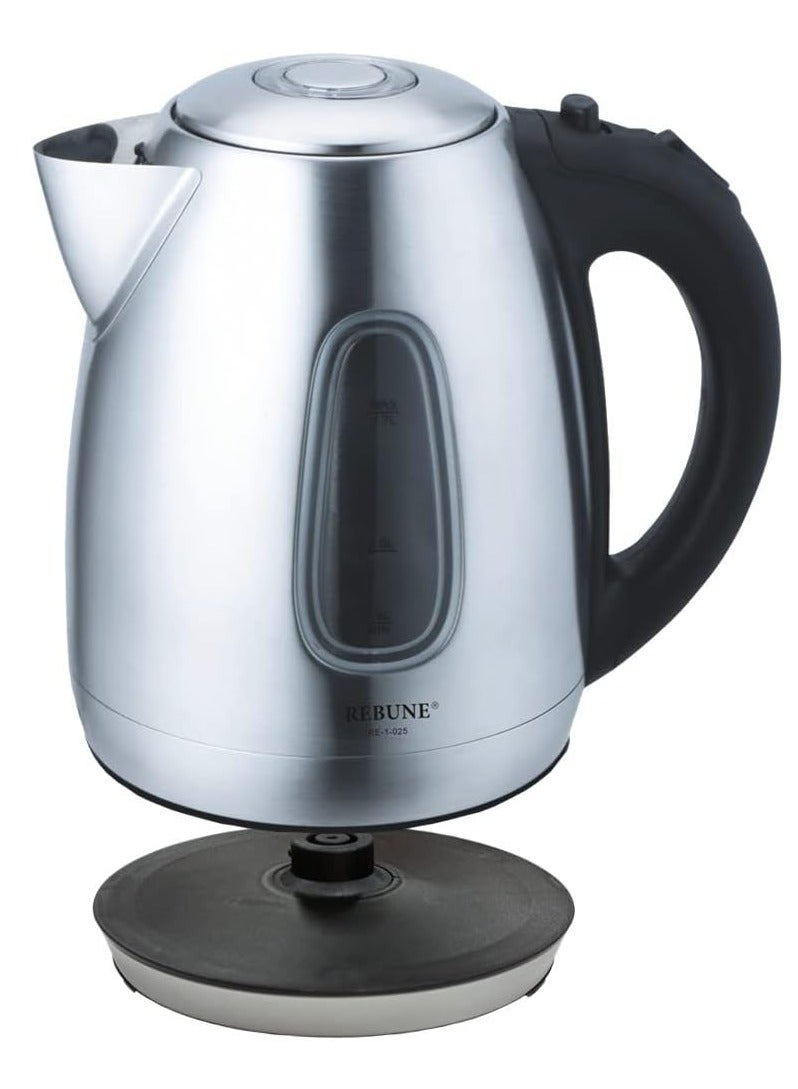 Electric Kettle Stainless Steel Fast, 1.7 Litre, 2200W Silver