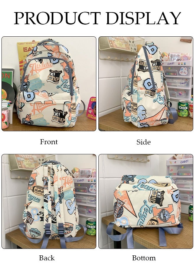 Kid's School Backpack with Pencil Case Waterproof Book Bag with Compartments for Teen Kids Students Elementary School Kids' School Bag With Large Capacity