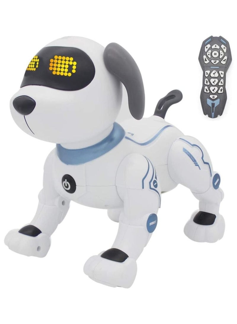 Remote Control Dog, RC Robotic Stunt Puppy Voice Control Toys Handstand Push-up Electronic Pets Dancing Programmable Robot with Sound for Kids Boys and Girls Age 6, 7, 8, 9, 10 Year Old