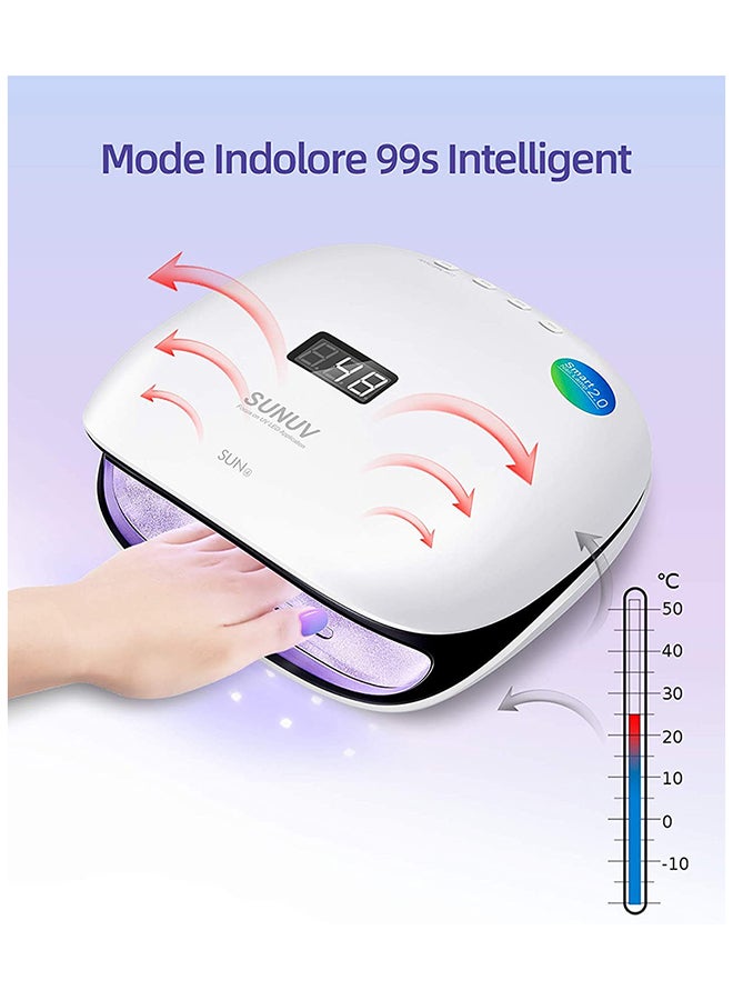 2 In 1 Sunuv 48W Uv Led Light Lamp Nail Dryer For Gel Polish With Auto Sensor Professional Nail Art Tools Sun4 Black