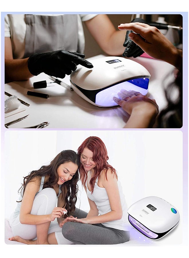 2 In 1 Sunuv 48W Uv Led Light Lamp Nail Dryer For Gel Polish With Auto Sensor Professional Nail Art Tools Sun4 Black