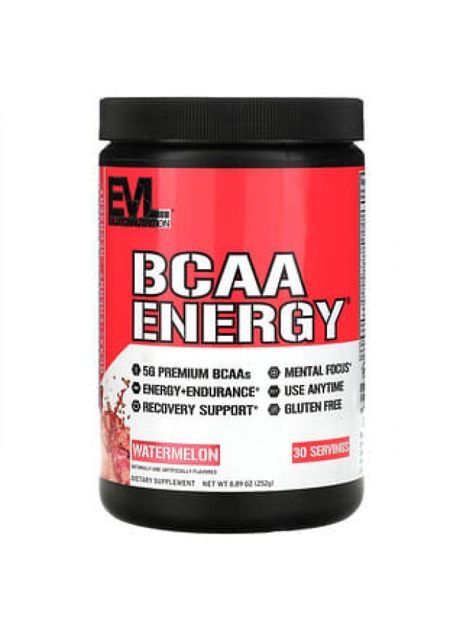 EVLution Nutrition BCAA ENERGY Watermelon 8.89 oz (252 g)