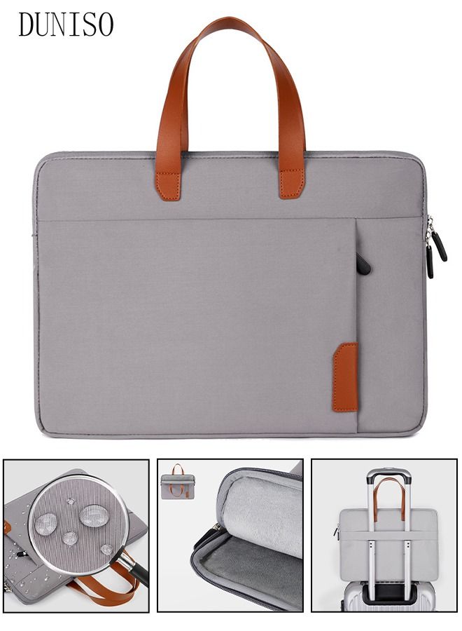 15.6 Inch Laptop Bag Lightweight Computer Bag Travel Business Briefcase Water Resistance Shoulder Messenger Bag for Men and Women Work Office