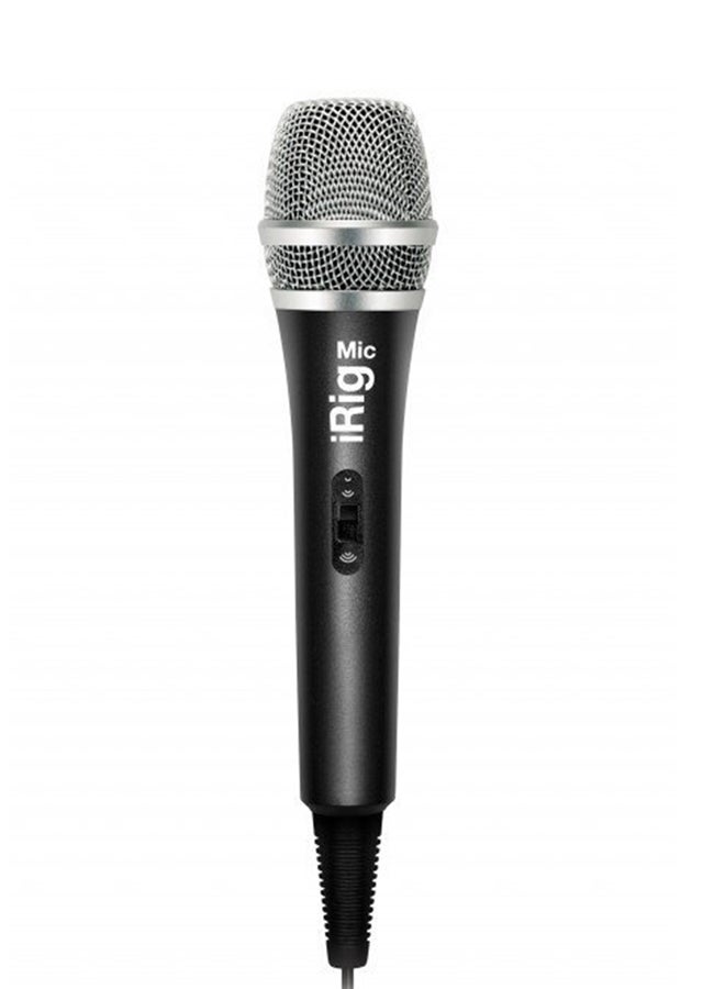 iRig Mic - Handheld Vocal Microphone for iOS Black