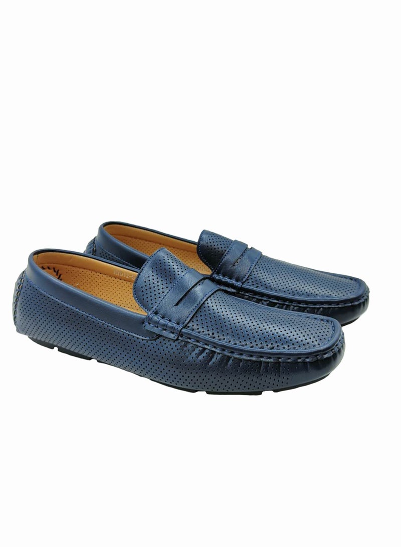 Comfortable Slip-On Formal Loafer Shoes Blue