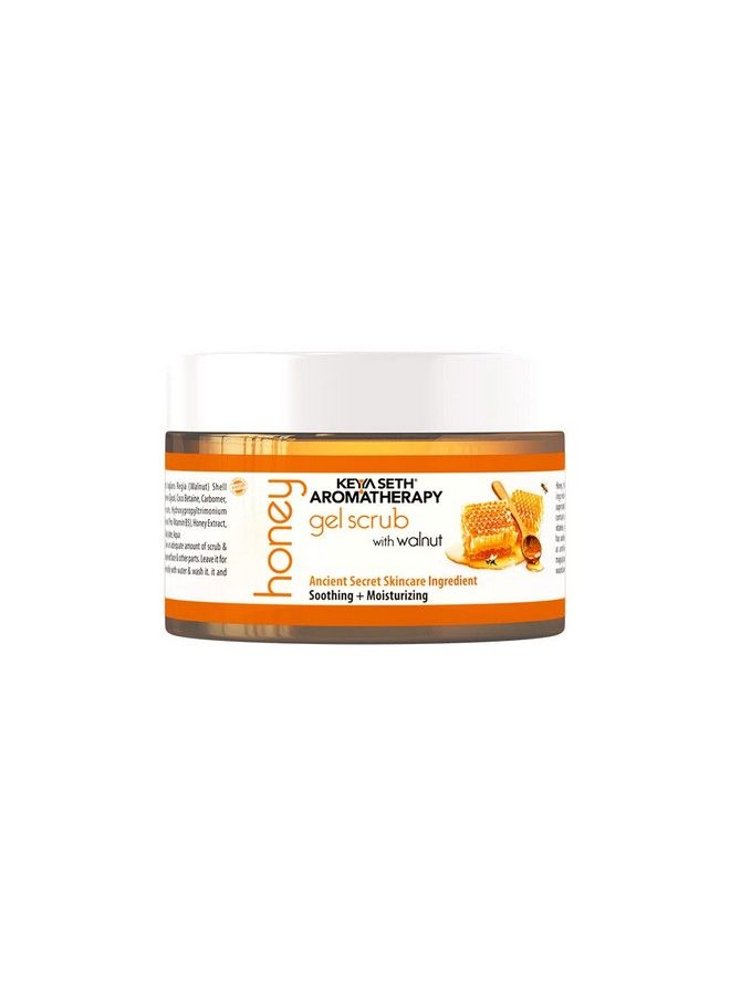 Honey Gel Scrub With Walnut Shell Honey Conditioner Moisturizing & Natural Scrubbing For Face & Body 160 Gm