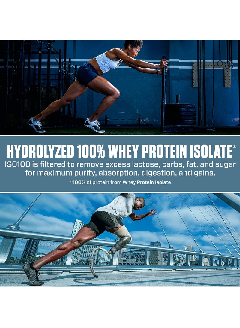 Iso 100 Hydrolysed 100% Whey Protein Isolate Chocolate Peanut Butter Flavor 5Lb