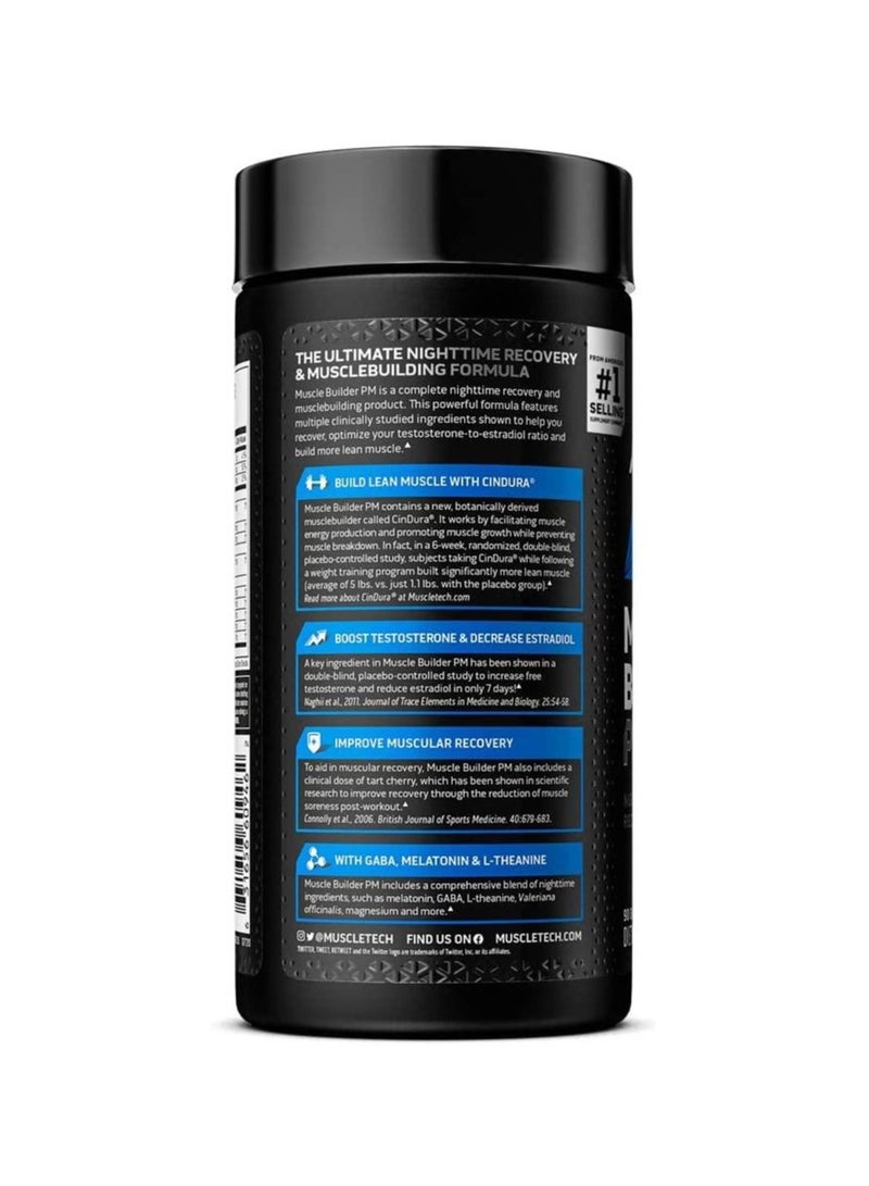 Muscle Builder PM Night Time Recovery Formula, 90 Capsules