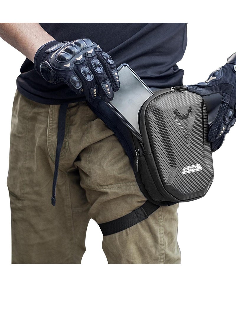 Three Dimensional Hard Shell Leg Bag for Riders, 1 pc