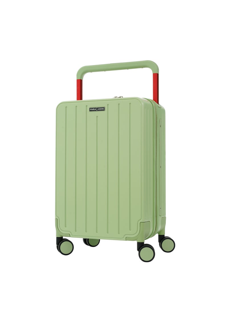 Wide Handle Cabin Luggage Trolley For Ultimate Fashion Travel Elegance Green