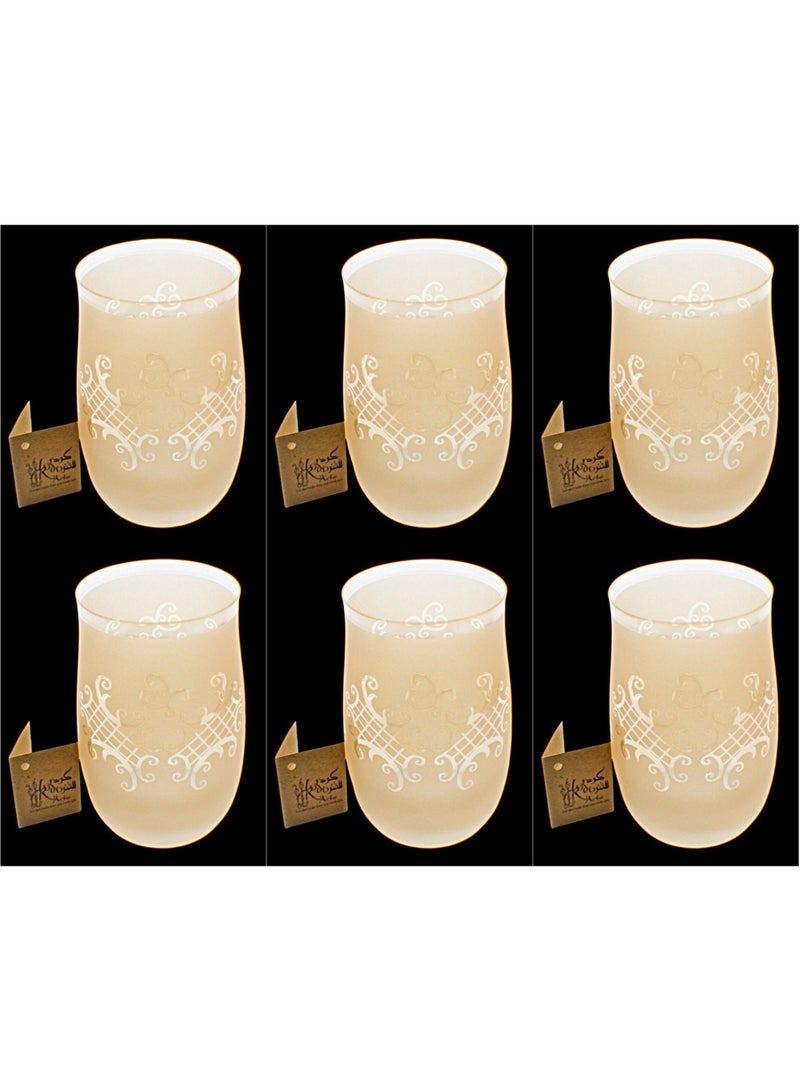 Tumblers Glass Cups for Water Juice 6 pieces