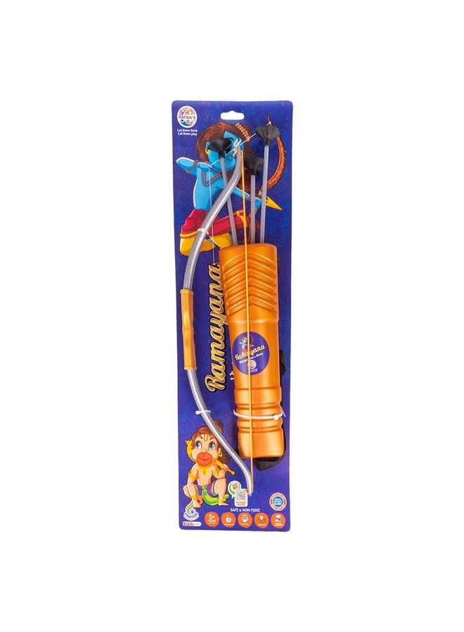 Bow & Arrow Toy For All Ages.This Bow & Arrow Toy Is Designed As A Toy With Soft Shooting Power.It Is Safe To Play Indoors & Outdoors (Ramayana)