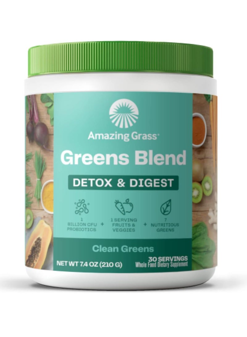 Amazing Grass Greens Blend Detox And Digest Powder, 210 g