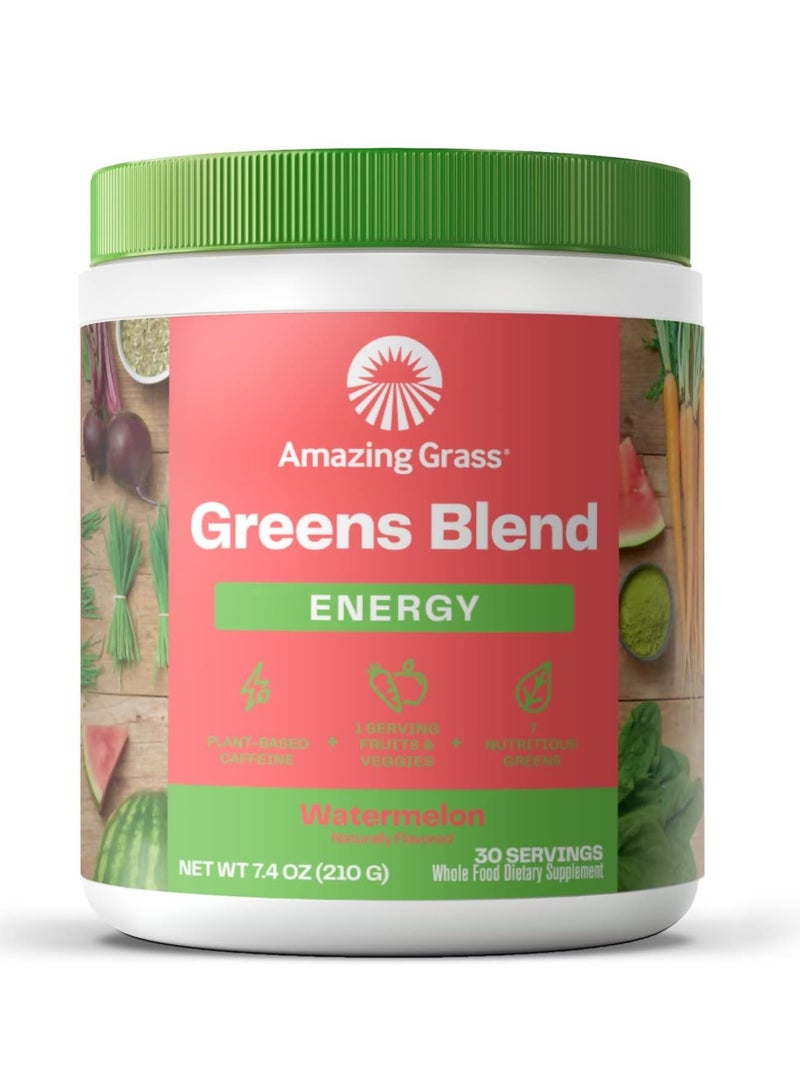 Amazing Grass Greens Blend Energy Powder, Watermelon 210 g