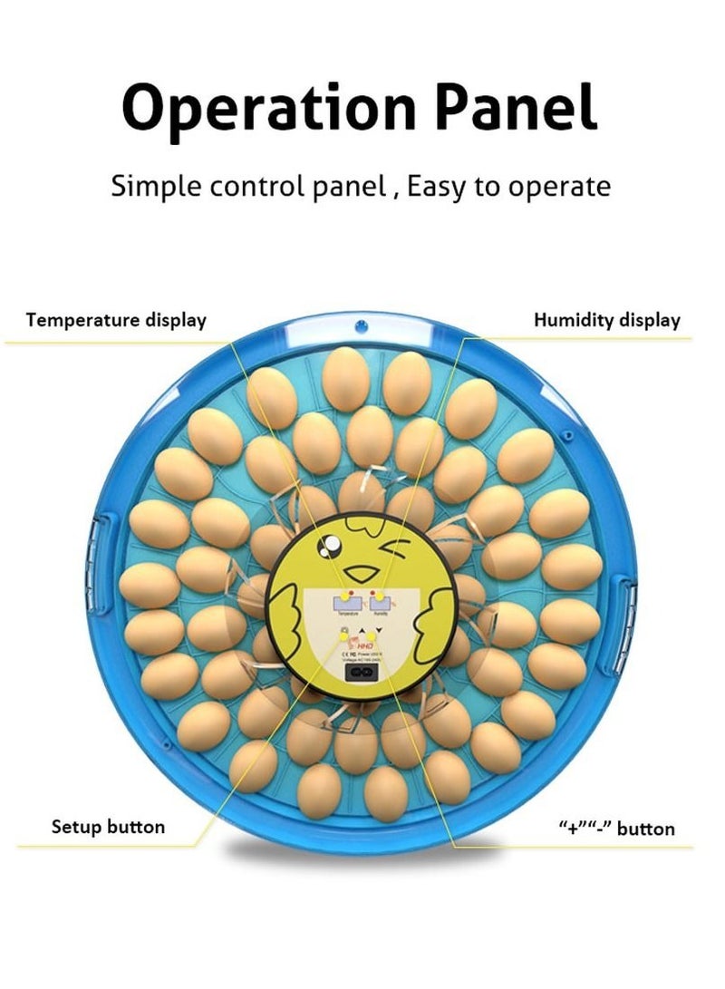 52 Egg Automatic Egg Incubator Temperature Control Hatcher