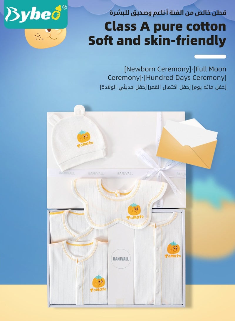 21PCS Newborn Baby Gift Set, Newborn Layette Gift Set for Boys and Girls, Babies Essential Clothes Accessories with Baby Blanket, 100% Premium Cotton,  for Spring Summer Autumn Winter Four Seasons