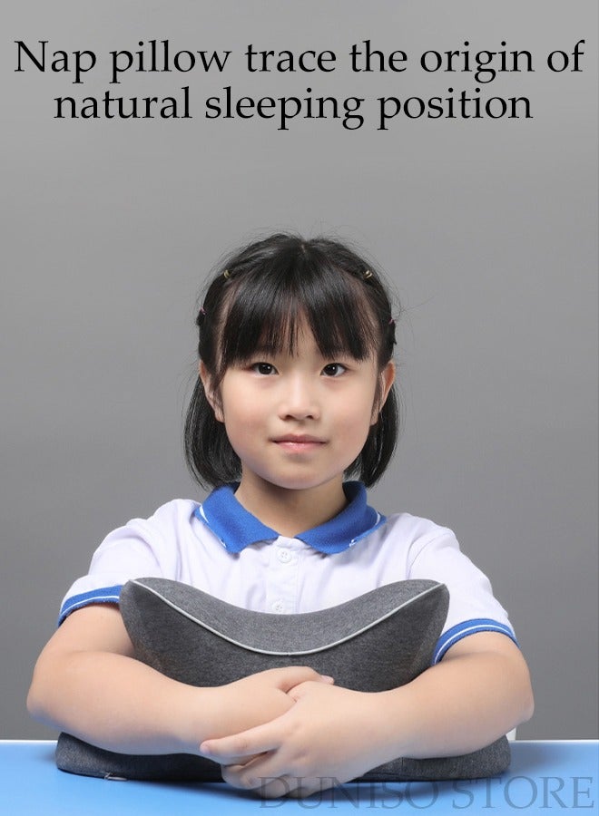 Nap Pillow for Office School Versatile Use Memory Foam Desk Pillow for Napping in Work Slow Rebound Desk Nap Pillow for Traveling Travel Essentials