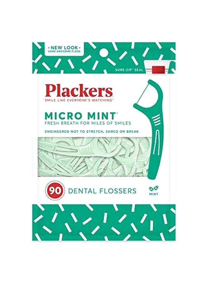 Micro Mint Dental Flosser Pack Of 90 Mint