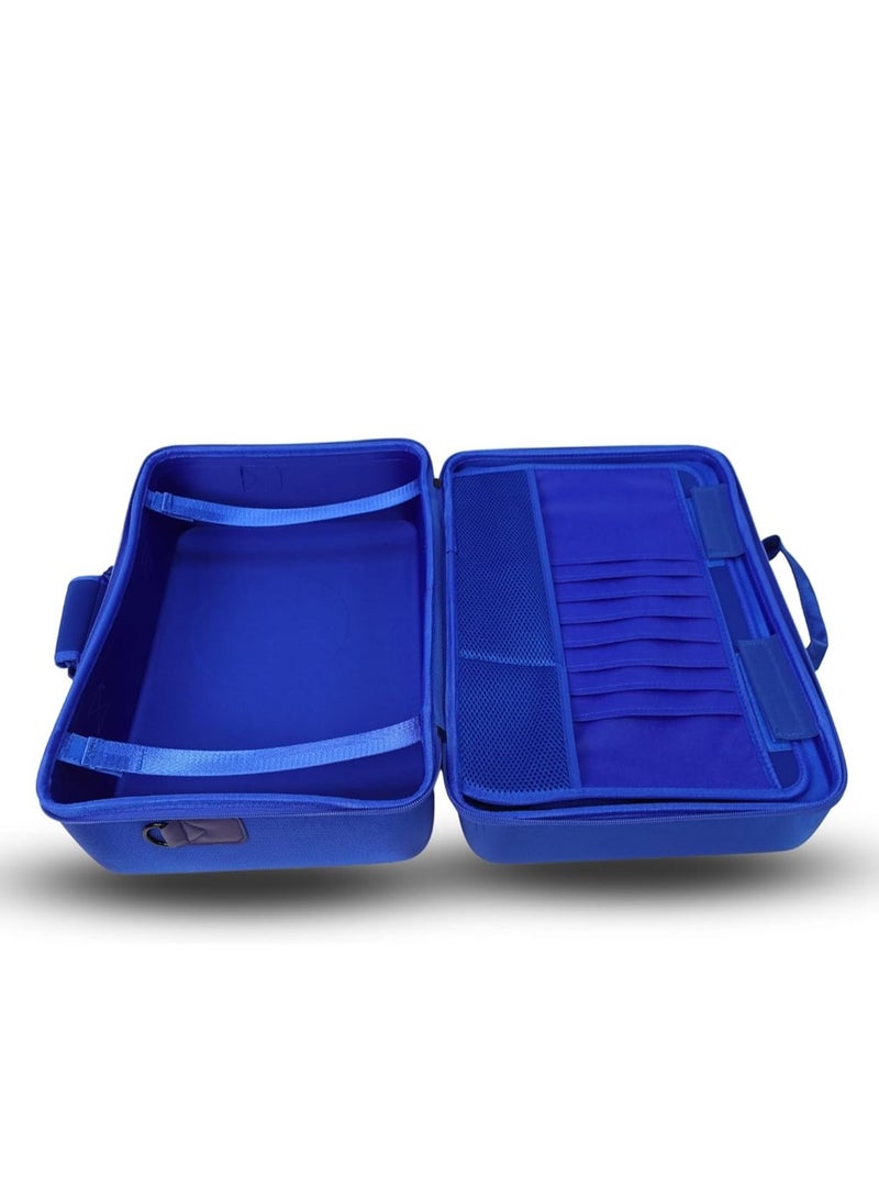 PS5 Bag travel Storage Case, Waterproof and shockproof hard hand bag, Portable Protective PS Console bag (BLUE)