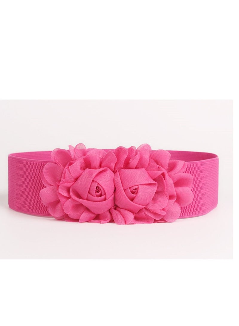 Decorative Female Simple All Kinds Of Elastic Belt rose Elastic Waist Seal 60g Purple