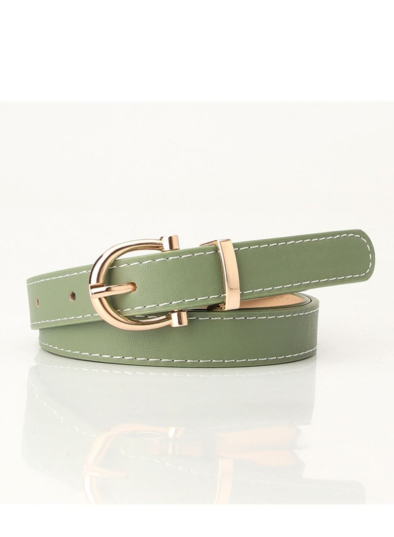 Fashion Student Jeans Accessorize With Skinny Belt Clothing 104cm Green