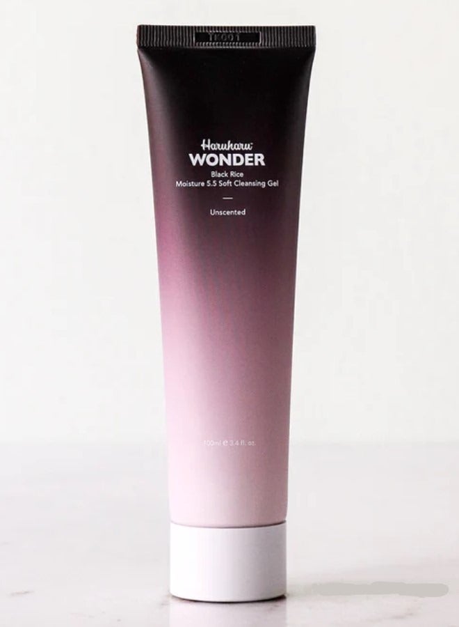 Wonder Black Rice Moisture 5.5 Soft Cleansing Gel 100ml Fermented Black Rice Face Wash Foam Cleanser