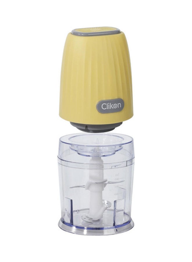 Electric Food Chopper Detachable SS Blades 600 ml 300 W CK2641 Yellow